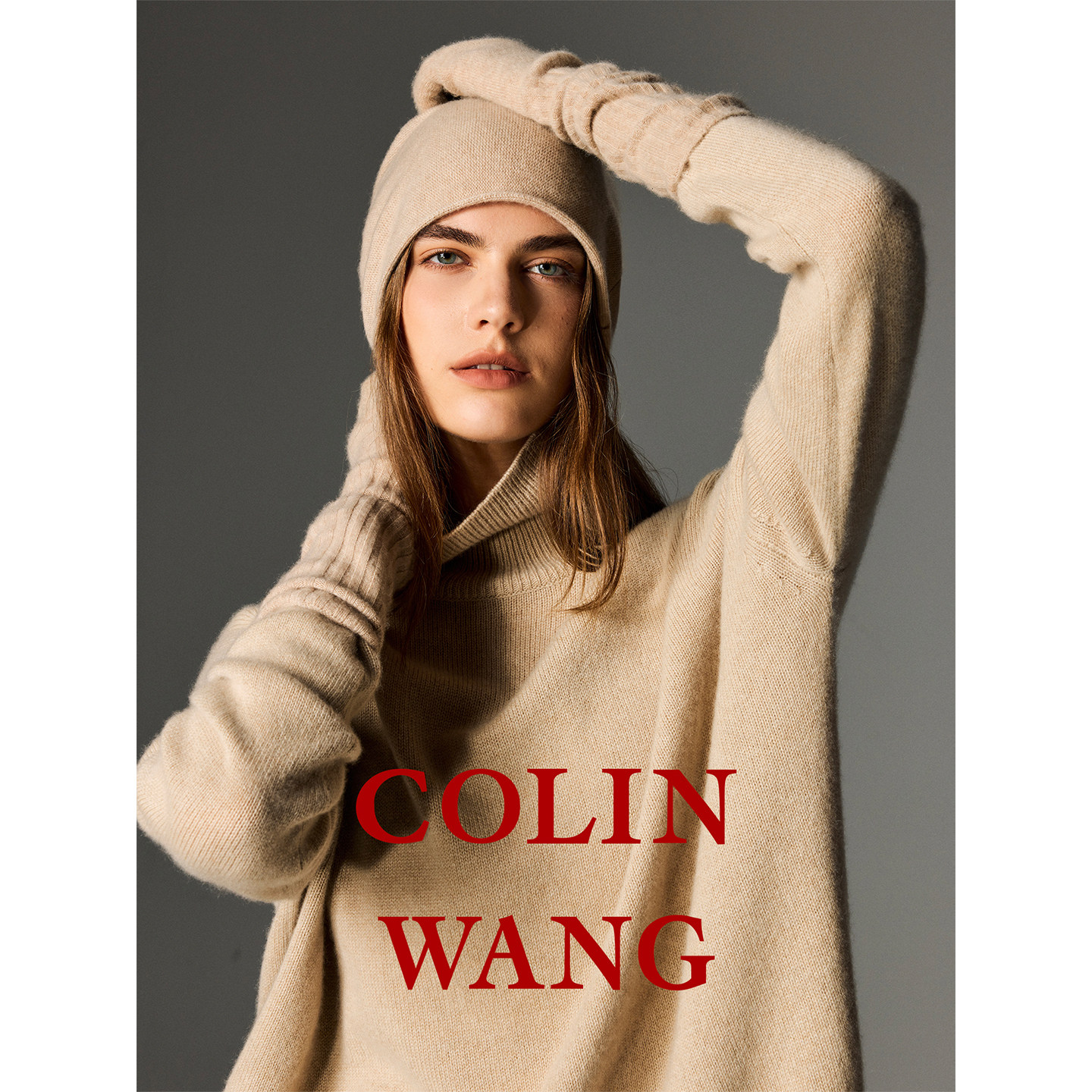 COLINWANG-大地礼赞|内蒙100%山羊绒极简松弛优雅显瘦高领针织衫