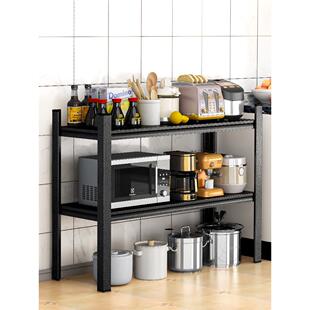 双层整理杂物金属碟架双层角部双层小架子双层厨房储物架地板立式