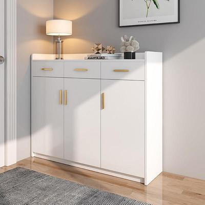 纯实木鞋柜2024新款爆款入户入门鞋柜家用门口大容量白色轻奢鞋柜