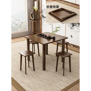 加厚竹折叠桌方桌便携式餐桌方桌简单咖啡桌阳台餐桌家庭