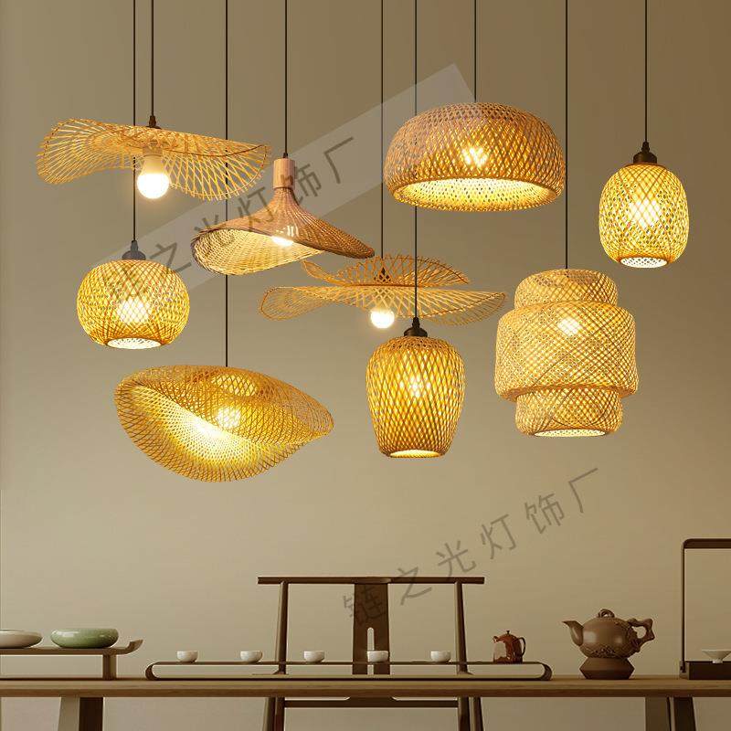新中式竹艺竹编灯创意客厅卧室吧台民宿饭店中式餐饮灯笼餐厅吊灯,畜牧/养殖物资,畜牧/养殖器械,淘宝优惠券,粉丝福利购,淘宝优惠卷