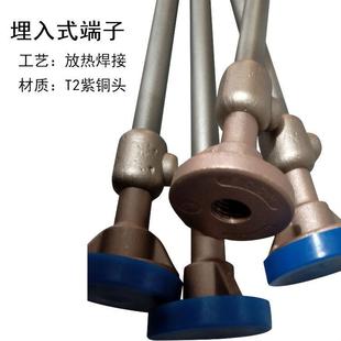 埋入式接地端子防迷流铜接地端子测量端子地铁轨道用铜端子紫铜