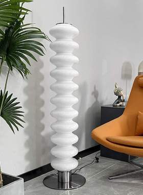 白色客厅落地灯北欧卧室房民宿装饰设计师个性葫芦串床头柜台灯
