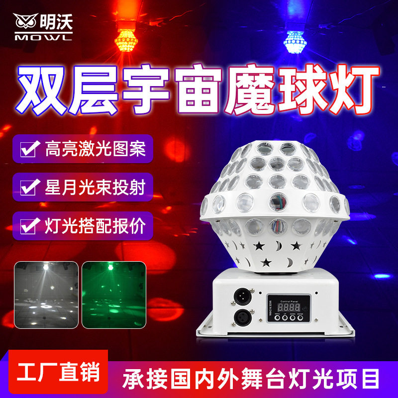 魔球灯led七彩灯舞厅旋转爆闪家用蹦迪酒吧舞台灯光包房ktv闪光灯