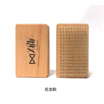 Acmexx滑雪板打蜡刷子单板双板除蜡清洁抛光马毛刷尼龙刷铜丝刷子