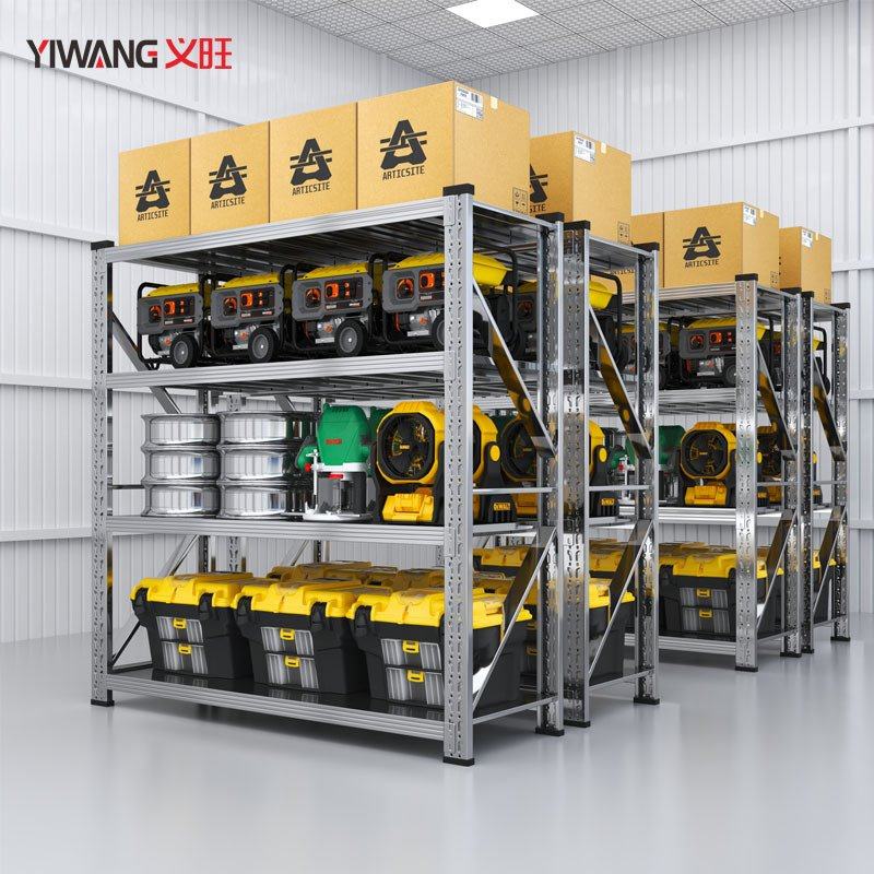 304不锈钢仓储货架置物架多层冷仓库地下室车库重型可调节储物架