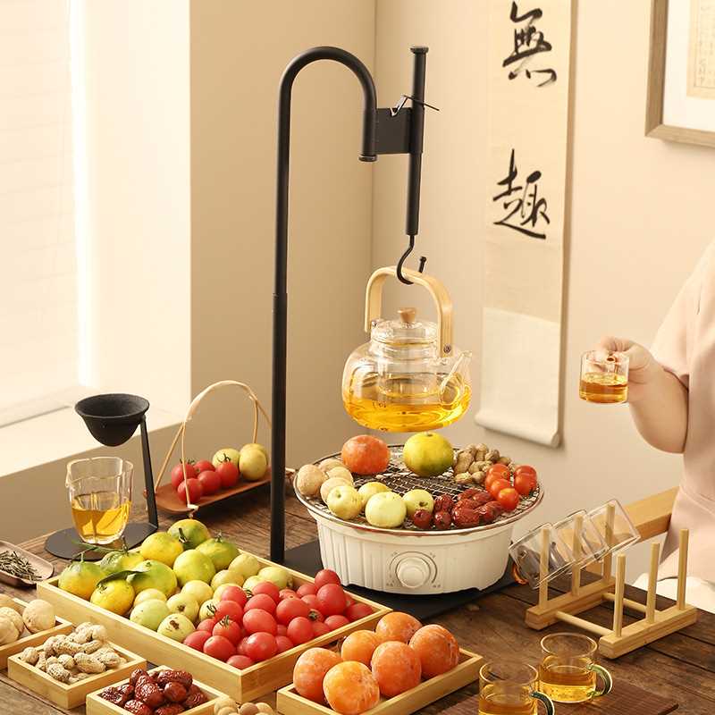 电陶炉现代简约网红围炉煮茶炉茶壶耐热透明玻璃煮茶壶烧水壶