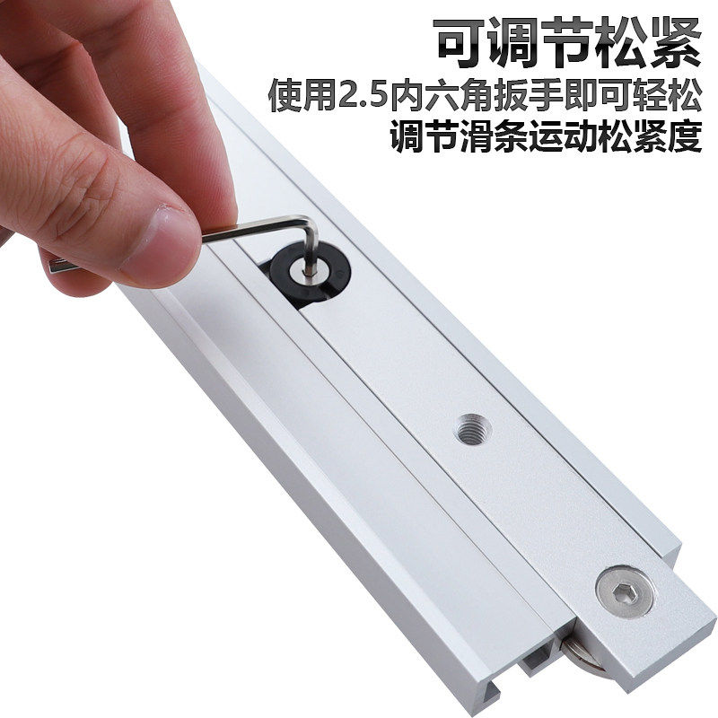 滑槽45型轨道滑条滑块推台滑轨t型导轨铝合金木工台锯滑轨道导轨