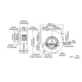抽风风扇 涡轮鼓风机 DC24V 1.5A PWM大风量 台达 四线 9733