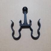 进口 麻醉机呼吸机管路固定支架挂钩 螺纹管双管回路塑料吊钩