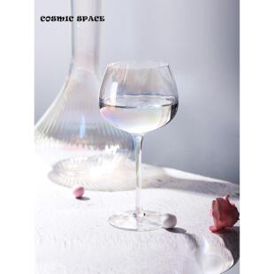 宇宙空间|彩虹红酒杯高脚杯彩色香槟酒杯可访问豪华水晶玻璃新产