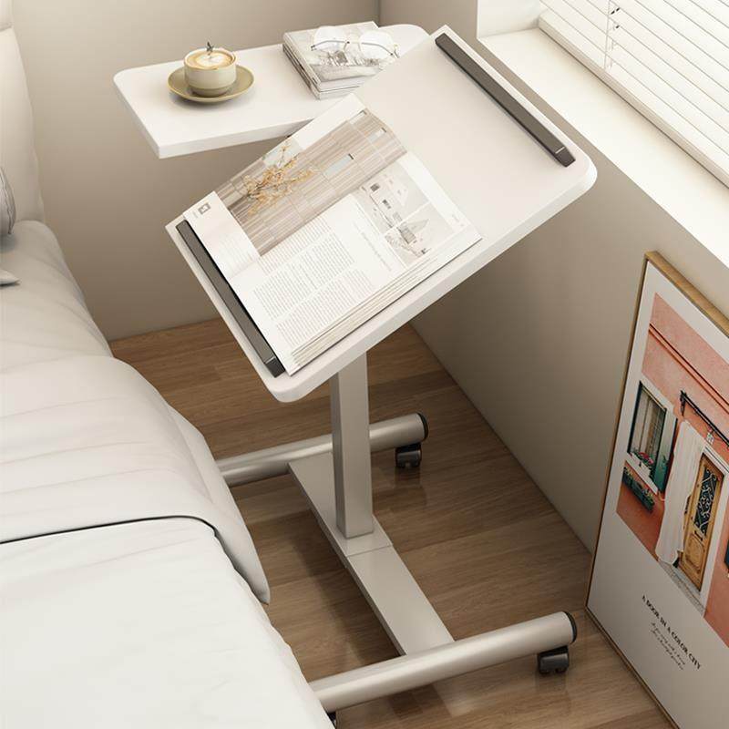 床边桌可移动简易电脑桌卧室折叠笔记本书桌不占地方的升降小桌子