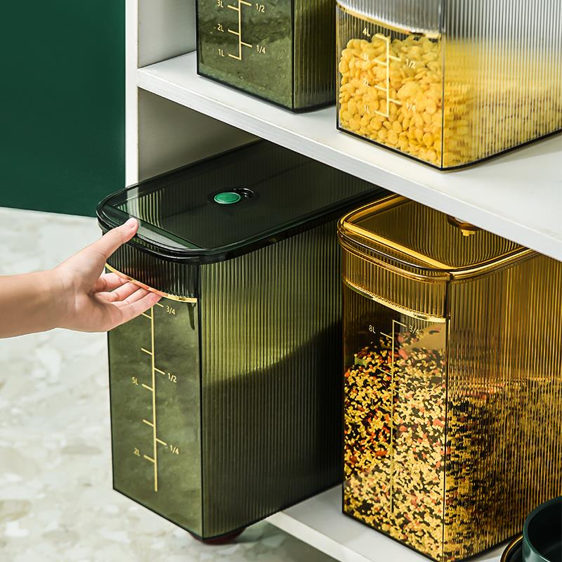 装米桶防虫防潮密封家用米缸放面粉储存罐储米箱大米收纳盒【Q】