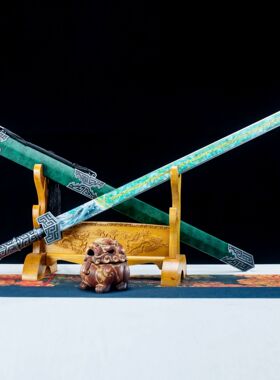 龙泉市刀剑高锰钢一体秦王春秋