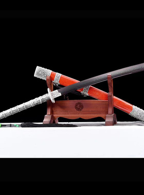 康熙战刀龙泉市刀剑花纹钢一体