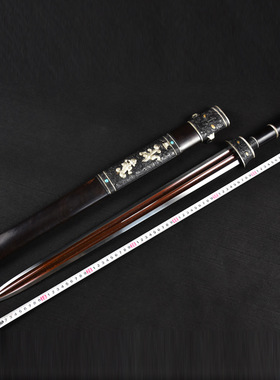 龙泉市刀剑工艺收藏品花纹钢发红