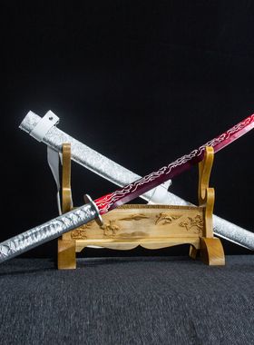 龙泉市刀剑高锰钢一体防身清腰刀