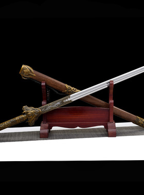 龙王战剑手工一体锰钢汉剑龙泉