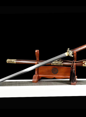 龙泉市刀剑古法覆土烧刃唐横刀