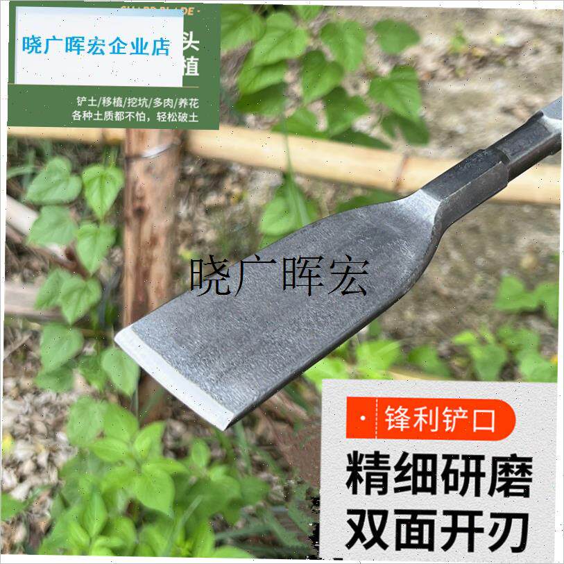 加长加厚直身挖野菜神器挖蒜铲子E刨根蚯蚓园艺除草种花工具铲松l