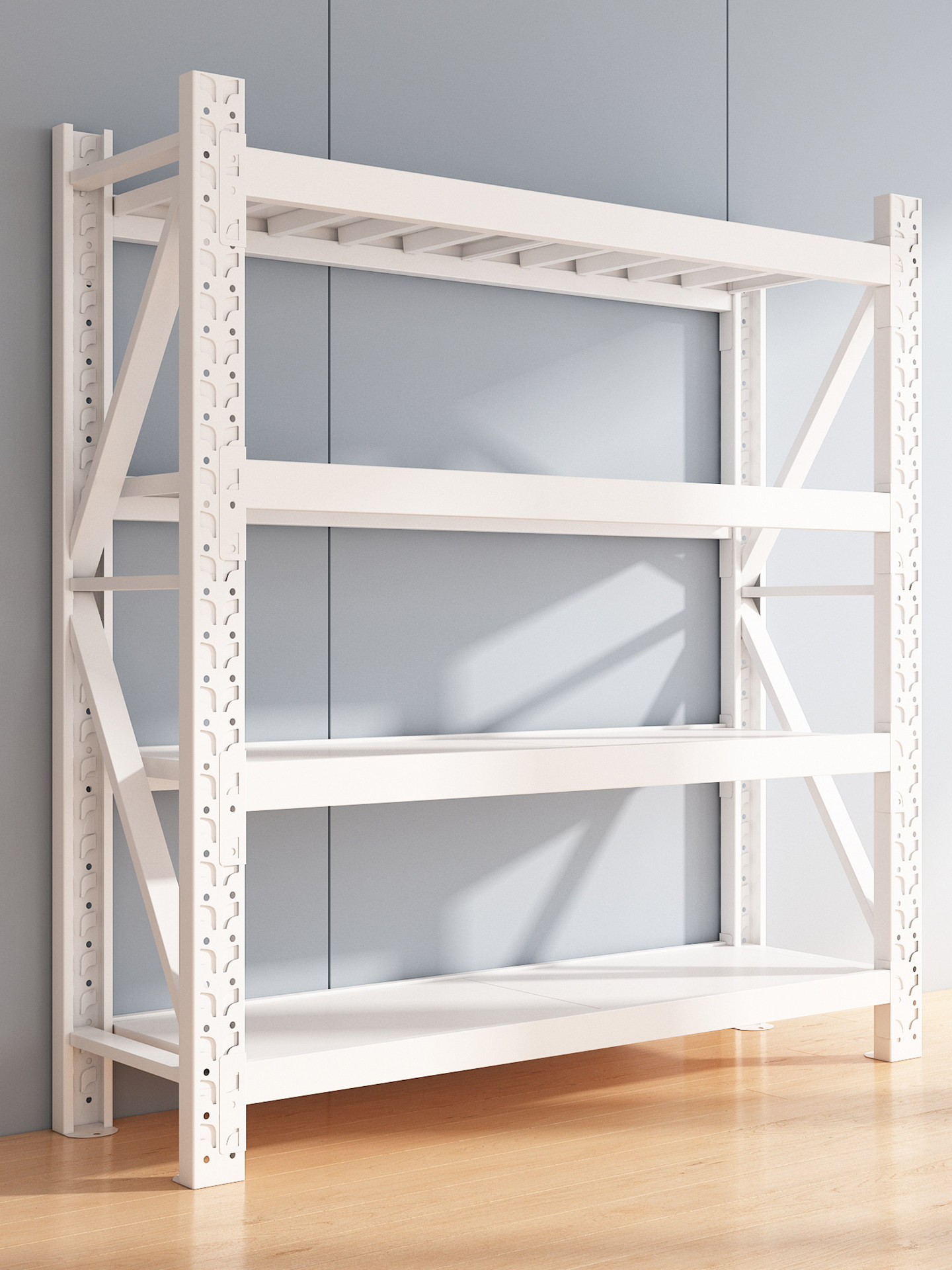 Heavy Duty Storage Shelves Storage Racks Multi-storey Warehouse Cargo Racks Express Supermarket Household Storage Racks Storage Iron Shelves
