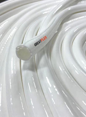 GREATFLEX白色耐高温高压硅胶编织增强管fda食品编织管BD40工厂