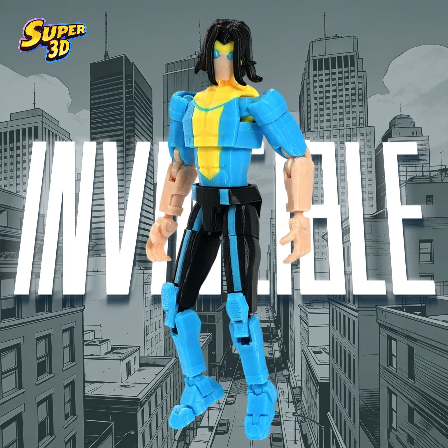 3D打印多关节超可动人偶玩具长发无敌变种配色手办模型成品摆件,模玩/动漫/周边/娃圈三坑/桌游,手办/手办景品,淘宝优惠券,粉丝福利购,淘宝优惠卷