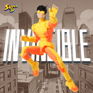 3D打印多关节可动人偶玩具防弹马克无敌平行手办模型成品摆件礼物