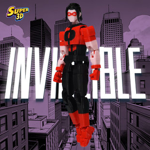 Super3D打印无敌少侠青年奥利弗多关节可动人偶玩具手办模型成品