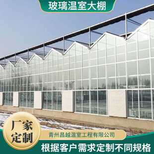 山东厂家 新品 pc板玻璃温室骨架大棚智能农业观光花卉展览参观基
