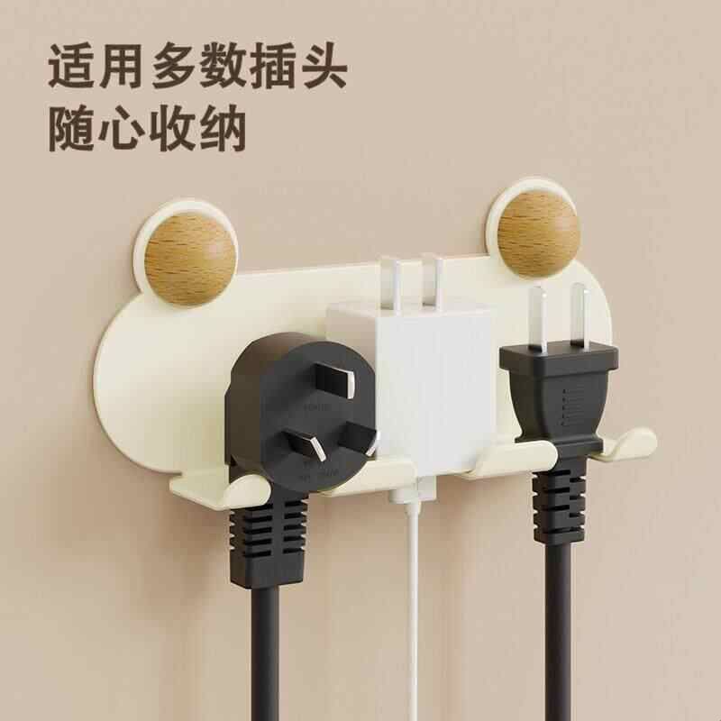 厨房专用挂钩一排式门后背进门玄关多功能大承重插头电线挂架黏钩图片