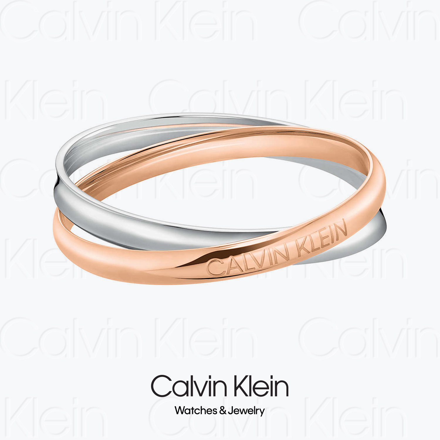 CalvinKlein双色双圈手镯