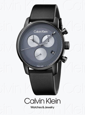 WATCH - 2016 CALVIN KLEIN CITY K2G177C3 - CK男士夜光计时腕表