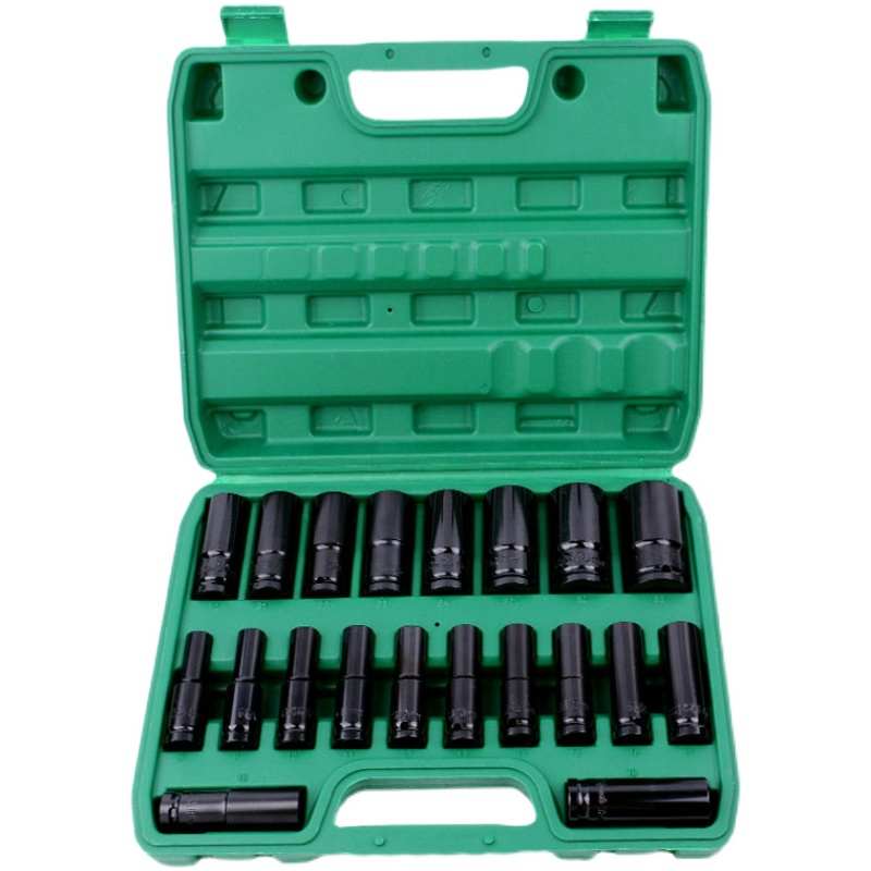 套筒电动扳手内外六角加长风炮套筒头批头大飞套筒汽修工具套装