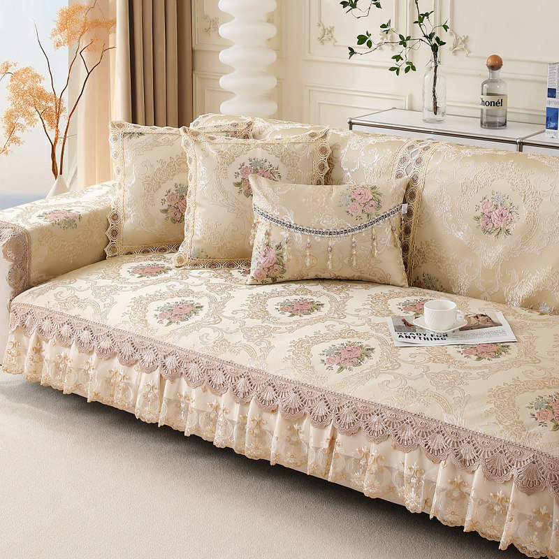 欧式四季沙发坐垫，布艺真皮坐垫套，斯堪的纳维亚夏日组合，订制