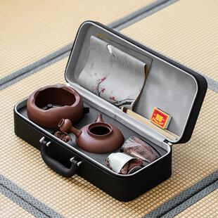 家用户外烧水煮茶壶茶艺旅行茶具 便携功夫茶具手工砂铫壶围炉套装