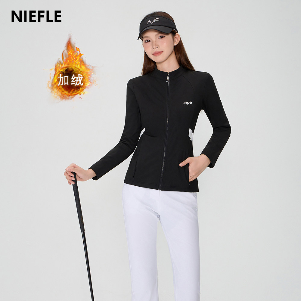 Niefle高尔夫女款加绒外套保暖
