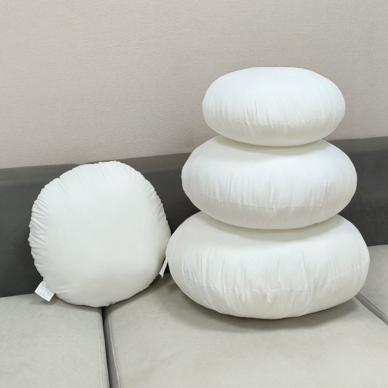 圆形枕芯沙发靠背内胆芯咕臣内胆填充物靠垫靠枕床头腰枕定制订做