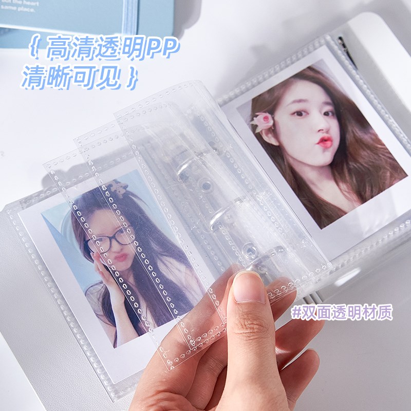 一宫格卡册3寸迷你活页收纳册明星爱豆专辑拍立得追星小卡相册