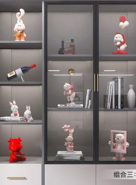 创意酒柜装饰摆件客厅玄关电视柜家居饰品办公室桌面摆设生日礼物
