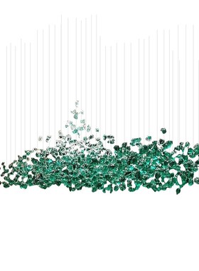 客厅水晶吊灯中空loft吊灯别墅婚宴展厅琉璃石头酒店售楼部沙盘灯