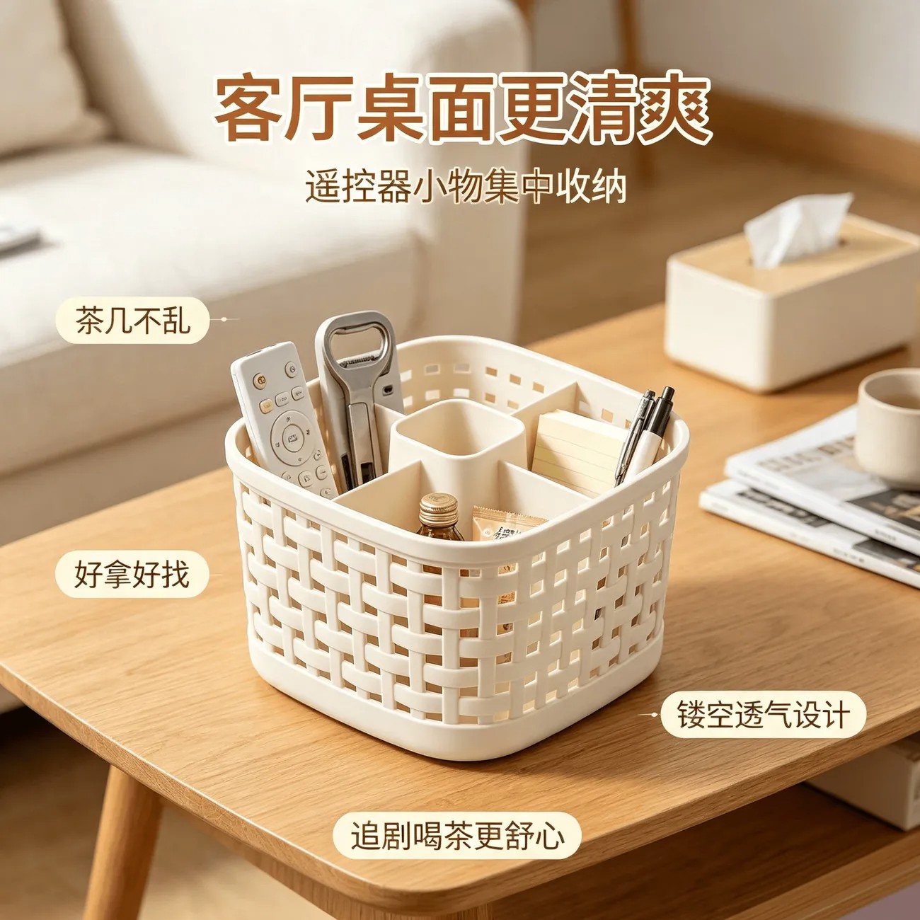 【清仓中】化妆桶化妆品桌面收纳盒梳妆桌多功能整理分格架