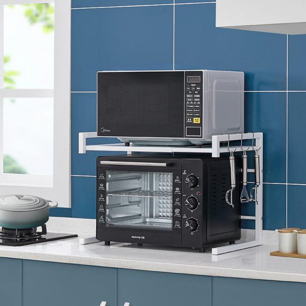 微波炉架家用厨房落地伸缩烤箱架新款多功能微波炉置物架