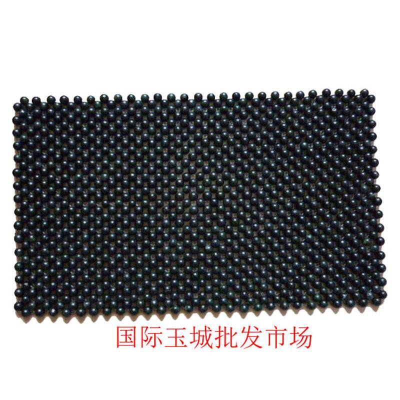 药王石墨绿玉枕巾垫按摩助眠颈椎保健枕头圆珠玉枕 枕垫