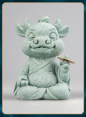 创意民族风格十二生肖丑牛大师装饰品办公室桌面茶几装饰品小众生