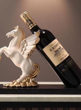 创意高档红酒架家居摆饰客厅电视柜酒柜玄关装饰品乔迁新居礼品