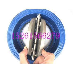 DH77X-16Q球墨铸铁对夹式蝶式止回阀DN40-DN300单向逆止阀304阀瓣