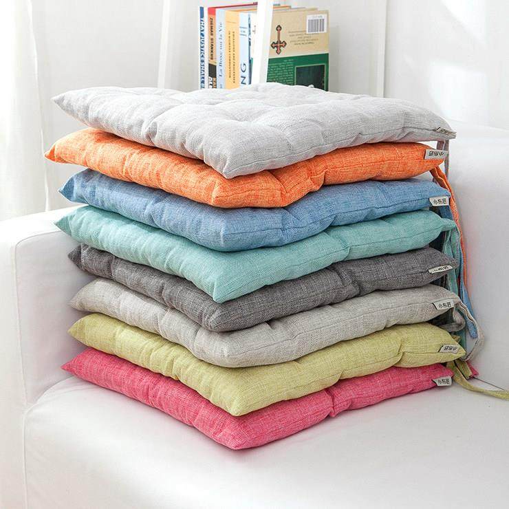 亚麻加厚坐垫餐椅子垫四季办公室防滑久坐学生汽车凳座垫屁股垫子,居家布艺,椅垫,淘宝优惠券,粉丝福利购,淘宝优惠卷