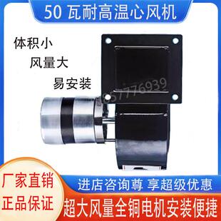 耐高温50瓦鼓风机离心锅炉小型排烟引风扇烧烤壁炉220V100W300W