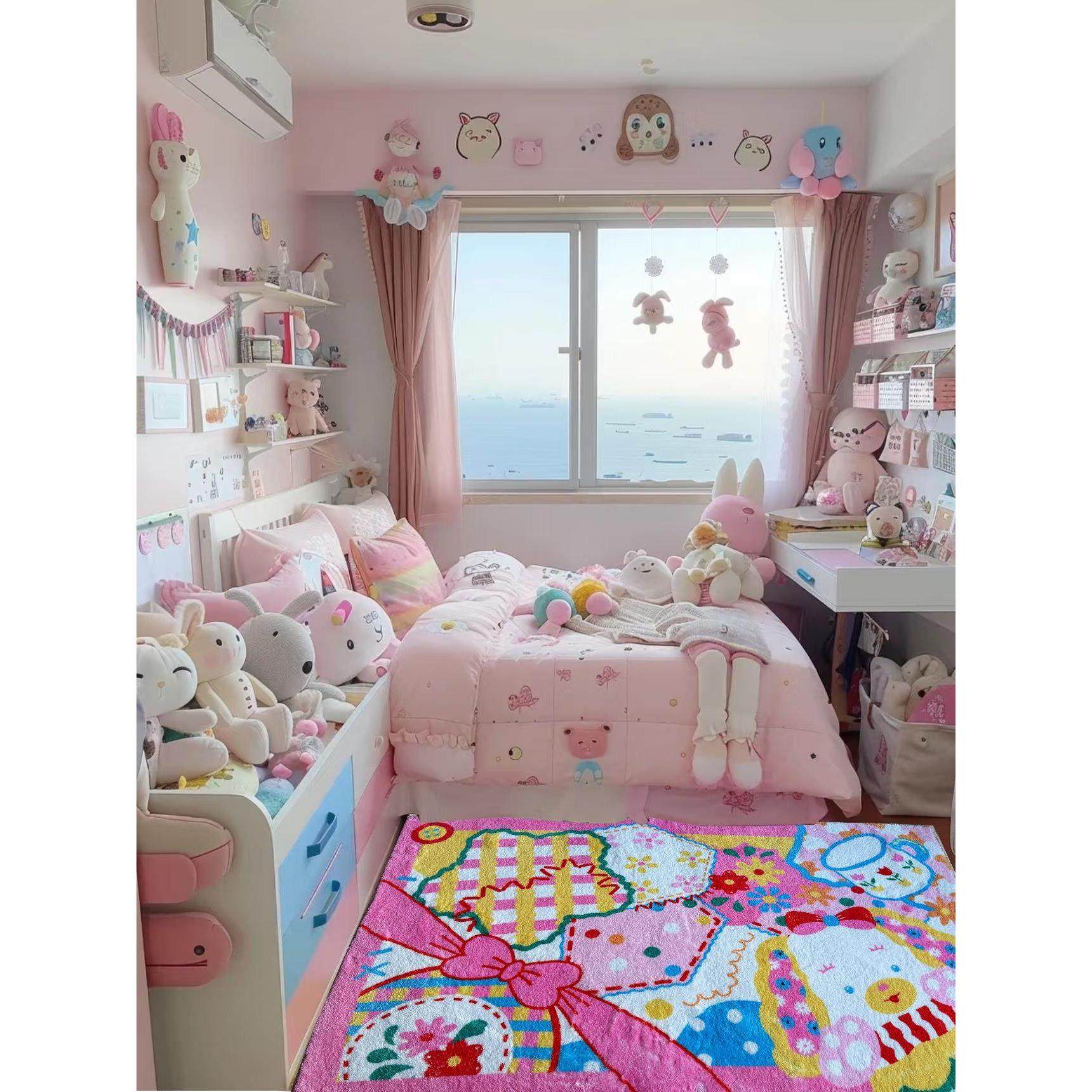 七五糖果店可爱的女孩地毯卧室床边毯子起居室厚毛绒儿童地垫,居家布艺,地毯,淘宝优惠券,粉丝福利购,淘宝优惠卷